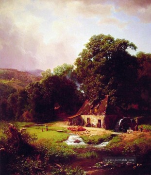 Landschaft Werke - Die alte Mühle Albert Bierstadt